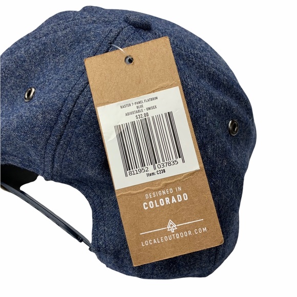 Locale Outdoor CoPass Wool Navy Flatbrim Hat NWT - Picture 6 of 7